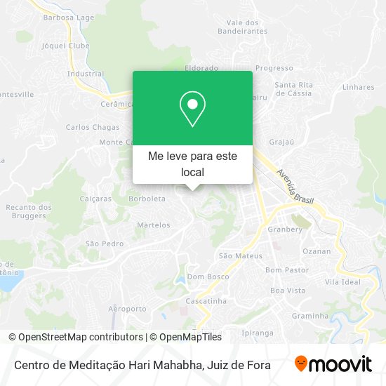 Centro de Meditação Hari Mahabha mapa