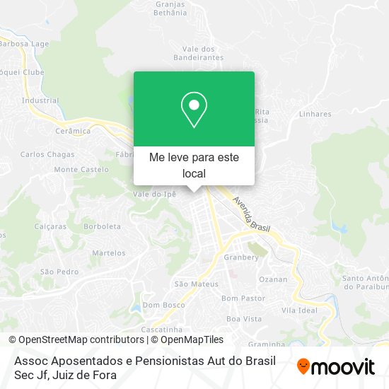 Assoc Aposentados e Pensionistas Aut do Brasil Sec Jf mapa