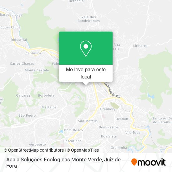 Aaa a Soluções Ecológicas Monte Verde mapa