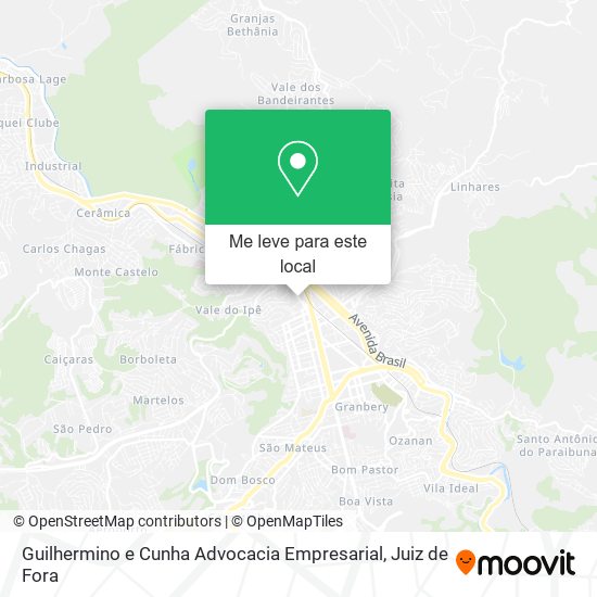 Guilhermino e Cunha Advocacia Empresarial mapa