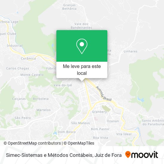 Simec-Sistemas e Métodos Contábeis mapa