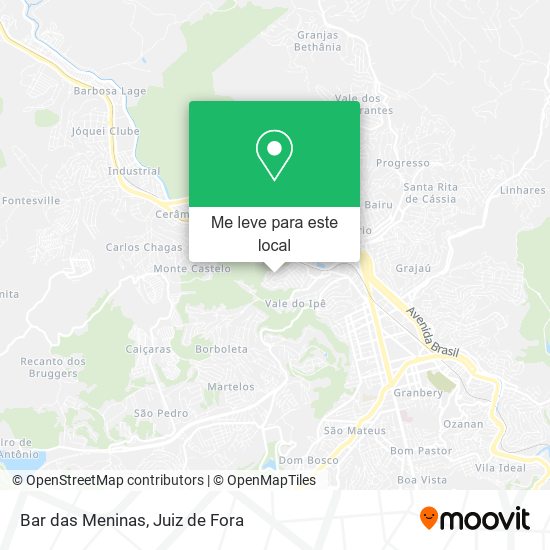 Bar das Meninas mapa