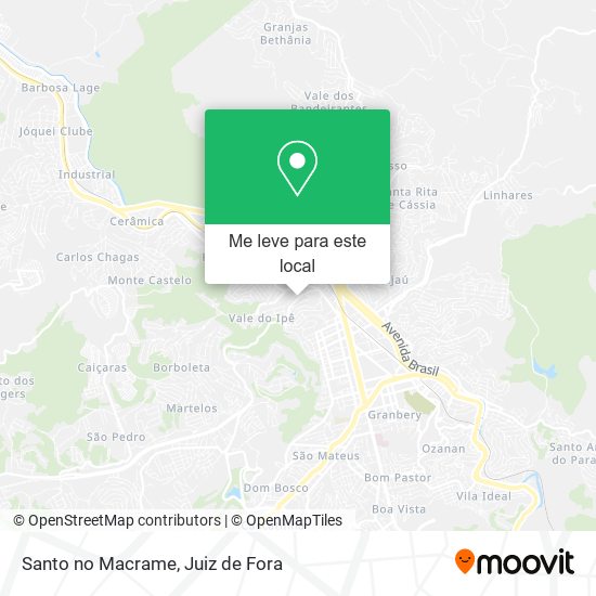 Santo no Macrame mapa
