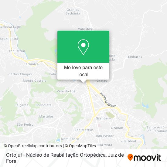 Ortojuf - Núcleo de Reabilitação Ortopédica mapa