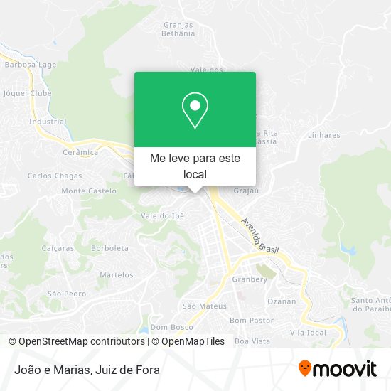 João e Marias mapa