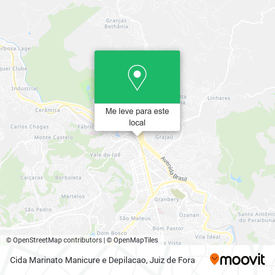 Cida Marinato Manicure e Depilacao mapa