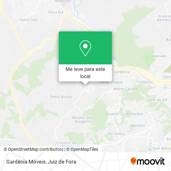Gardênia Móveis mapa