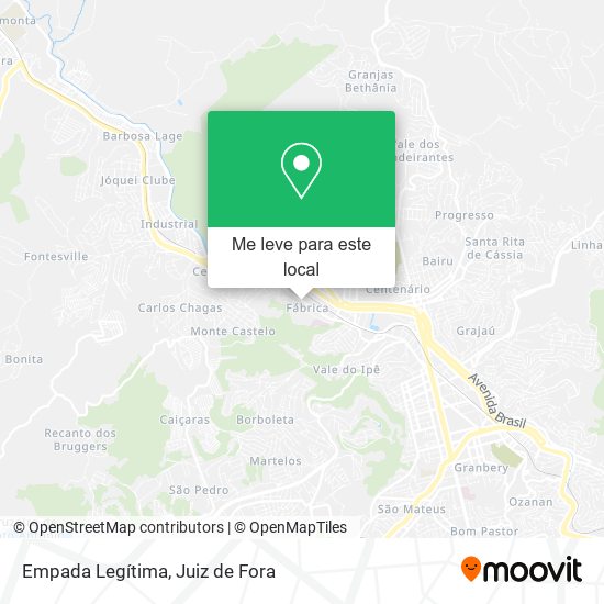 Empada Legítima mapa
