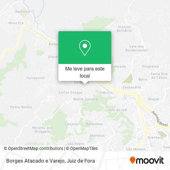 Borges Atacado e Varejo mapa