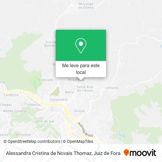 Alessandra Cristina de Novais Thomaz mapa