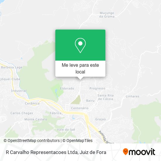R Carvalho Representacoes Ltda mapa