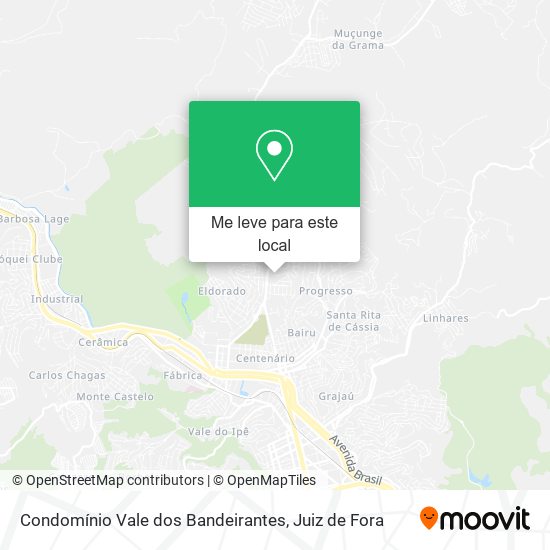 Condomínio Vale dos Bandeirantes mapa