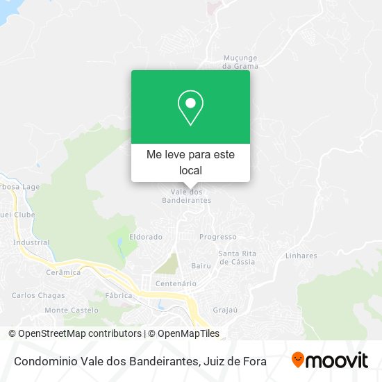Condominio Vale dos Bandeirantes mapa