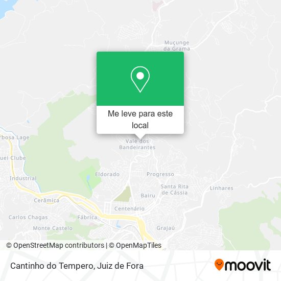 Cantinho do Tempero mapa