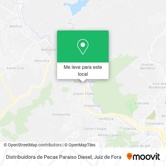 Distribuidora de Pecas Paraiso Diesel mapa