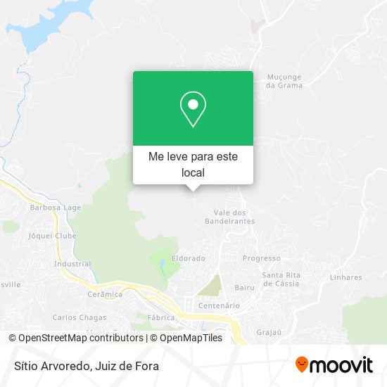 Sítio Arvoredo mapa
