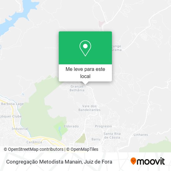 Congregação Metodista Manain mapa