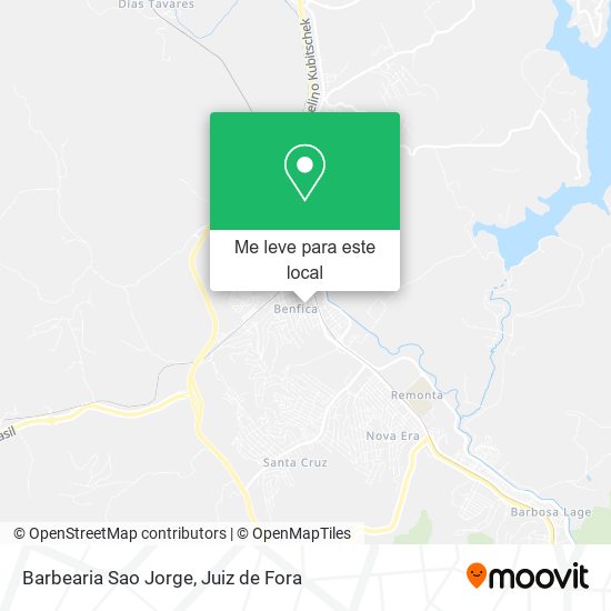 Barbearia Sao Jorge mapa