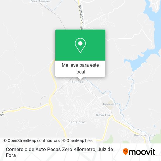 Comercio de Auto Pecas Zero Kilometro mapa