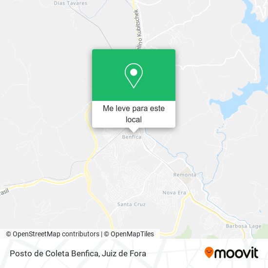 Posto de Coleta Benfica mapa