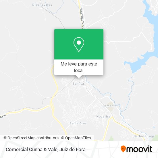 Comercial Cunha & Vale mapa
