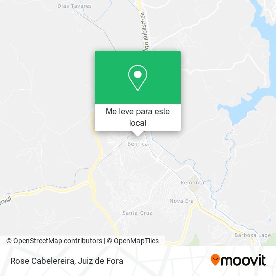 Rose Cabelereira mapa