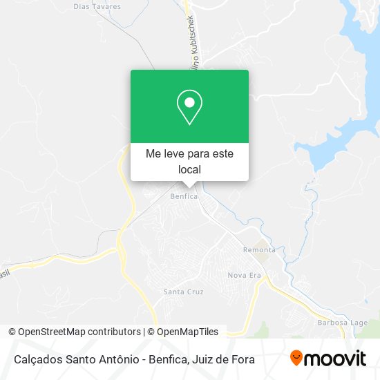 Calçados Santo Antônio - Benfica mapa