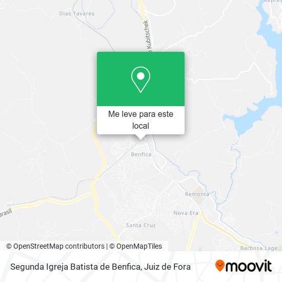 Segunda Igreja Batista de Benfica mapa