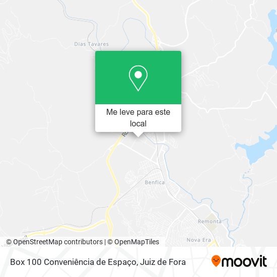 Box 100 Conveniência de Espaço mapa