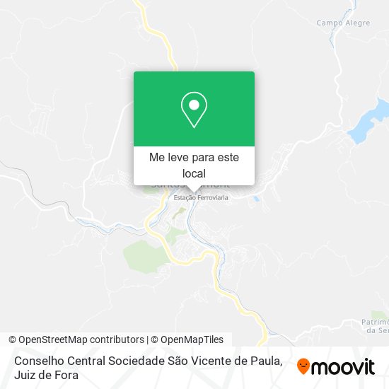 Conselho Central Sociedade São Vicente de Paula mapa