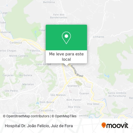 Hospital Dr. João Felício mapa