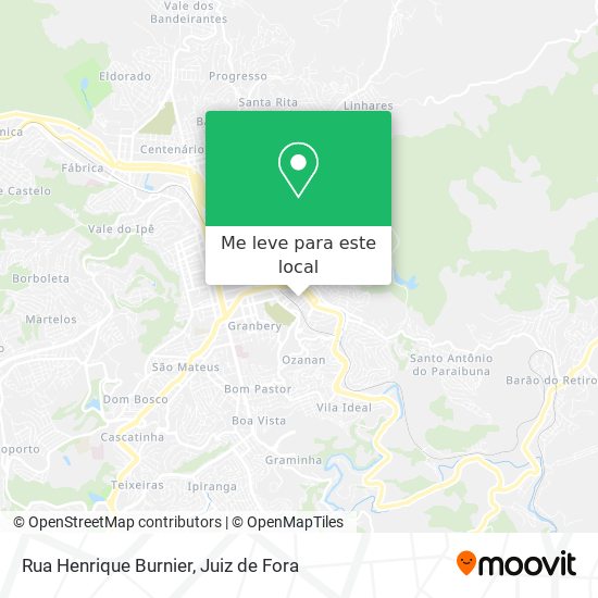 Rua Henrique Burnier mapa