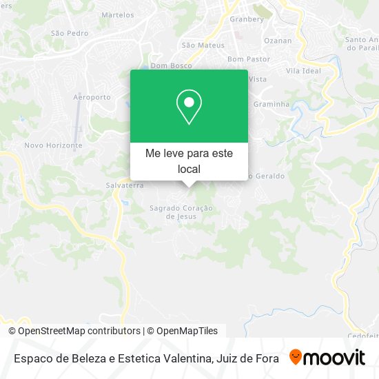 Espaco de Beleza e Estetica Valentina mapa