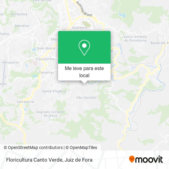 Floricultura Canto Verde mapa