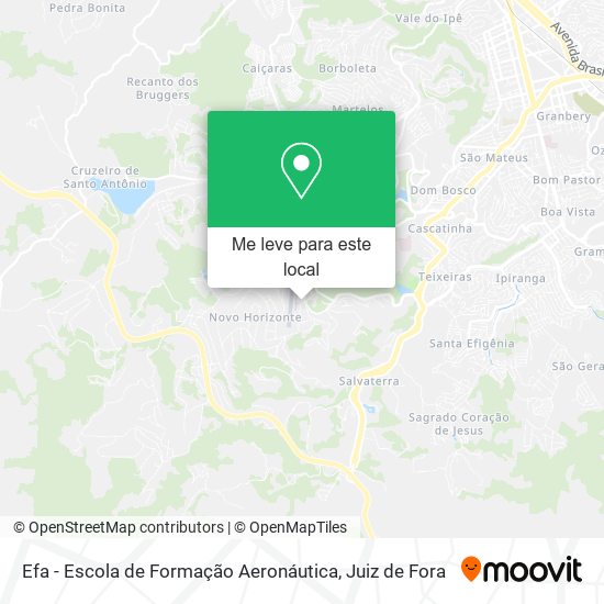 Efa - Escola de Formação Aeronáutica mapa