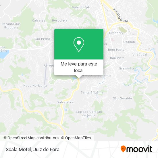 Scala Motel mapa