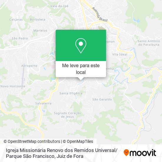 Igreja Missionária Renovo dos Remidos Universal/ Parque São Francisco mapa