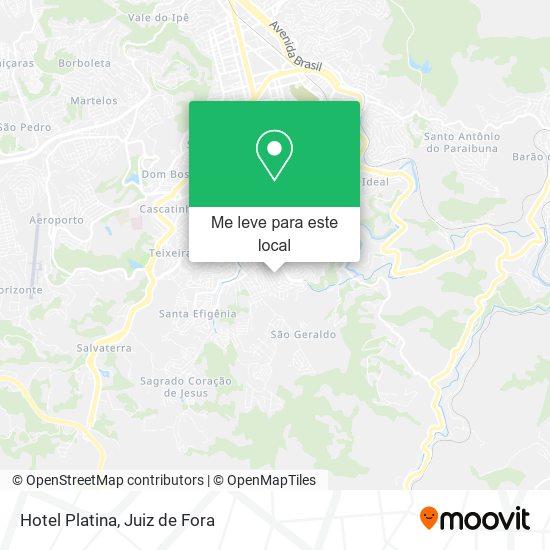 Hotel Platina mapa