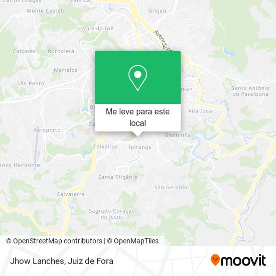 Jhow Lanches mapa