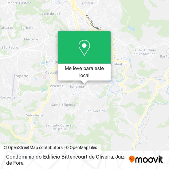Condominio do Edificio Bittencourt de Oliveira mapa