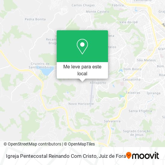 Igreja Pentecostal Reinando Com Cristo mapa