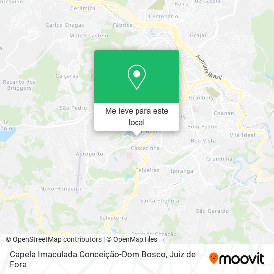Capela Imaculada Conceição-Dom Bosco mapa