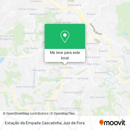 Estação da Empada Cascatinha mapa
