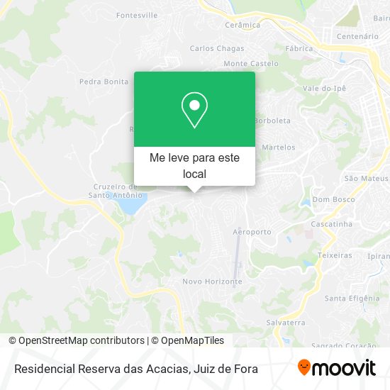 Residencial Reserva das Acacias mapa