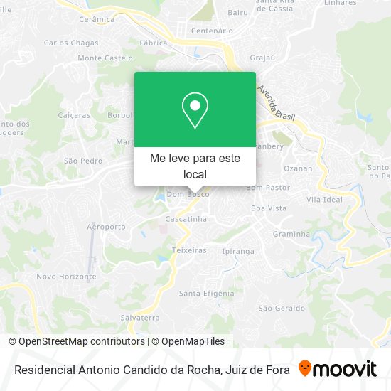 Residencial Antonio Candido da Rocha mapa