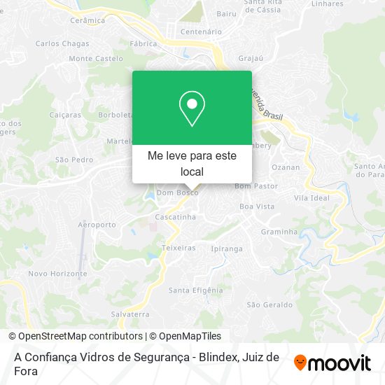A Confiança Vidros de Segurança - Blindex mapa