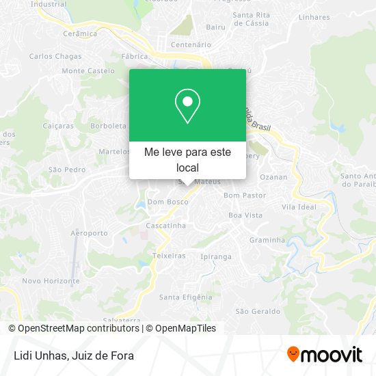 Lidi Unhas mapa