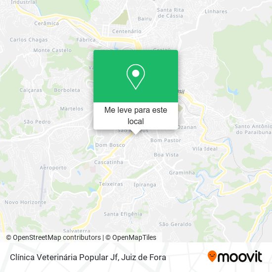 Clínica Veterinária Popular Jf mapa