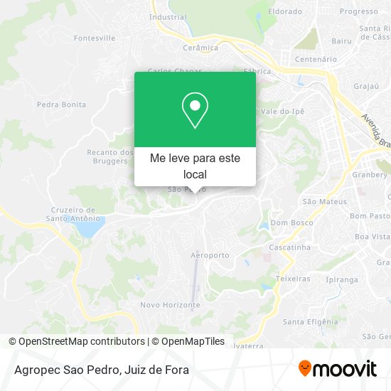 Agropec Sao Pedro mapa