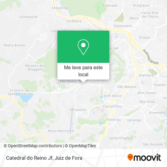 Catedral do Reino Jf mapa
